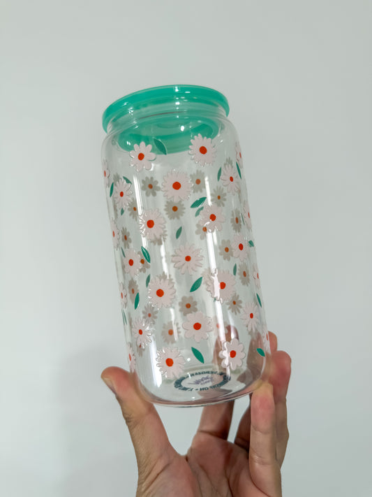 Daisies and Leaves Can Cup