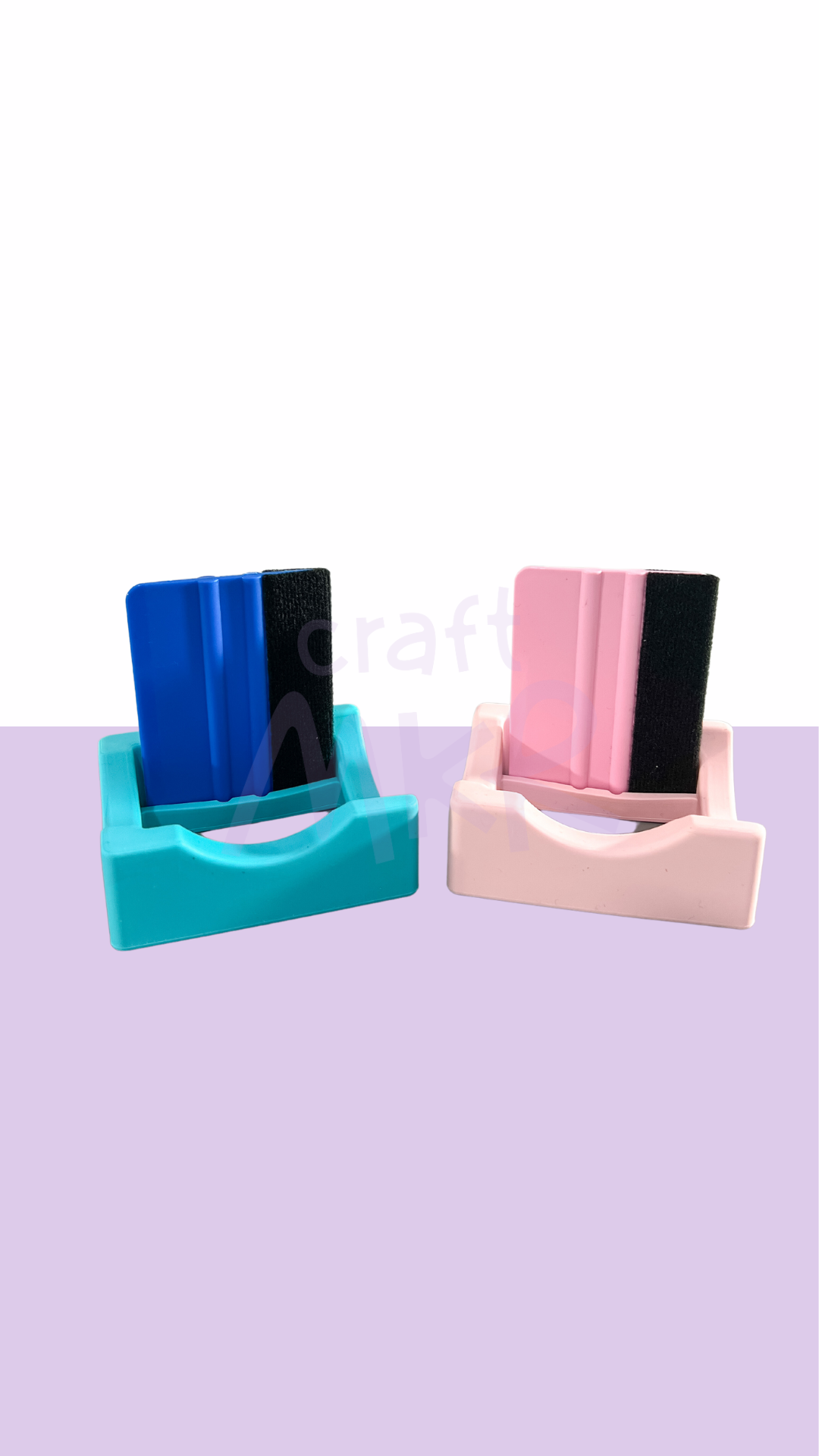 Silicone Cup or Tumbler Cradle with Squeegee Set