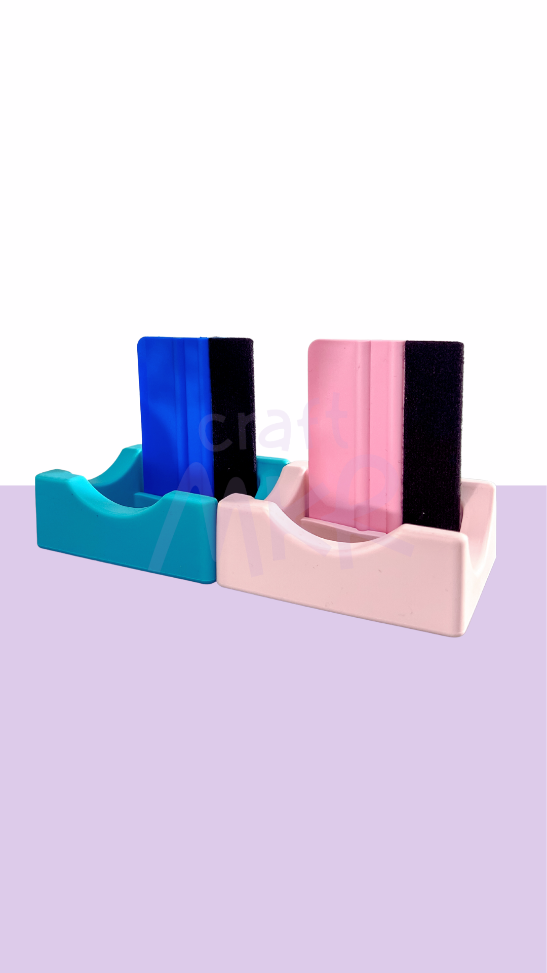 Silicone Cup or Tumbler Cradle with Squeegee Set