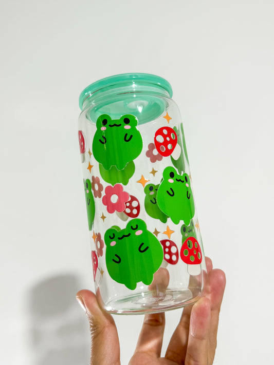 Frogs and Mushrooms Can Cup
