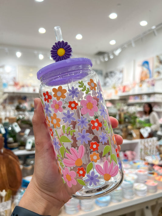 Spring Flowers Purple Can Cup
