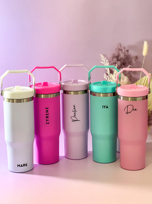 Personalised Name Water Bottle (30oz) with Handle