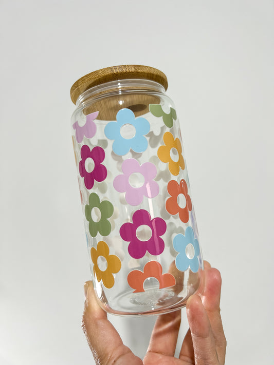 Colourful Flowers Can Cup