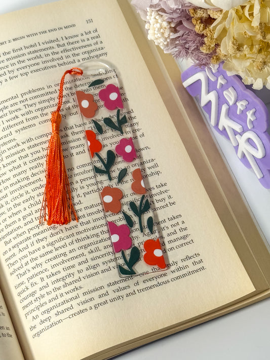 Pretty Flowers Bookmark