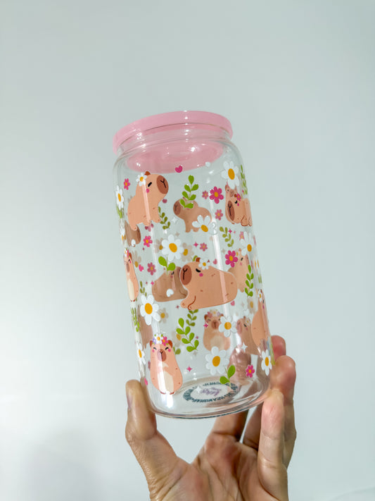 Blooming Capybaras Can Cup