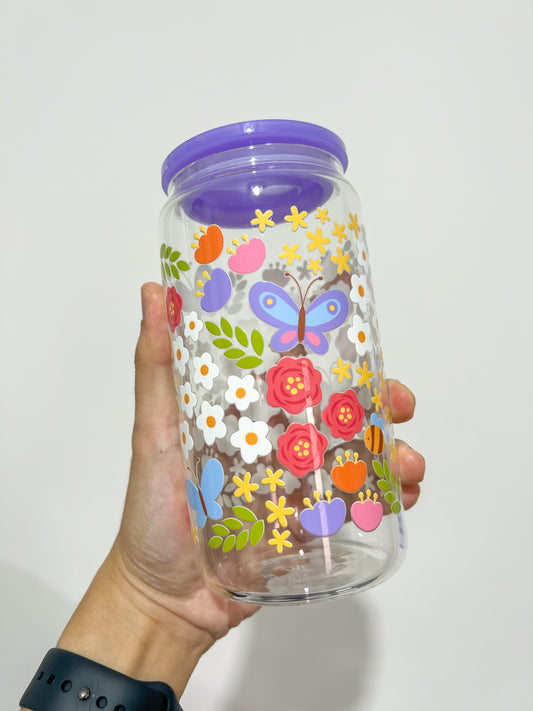 Floral Fiesta Can Cup