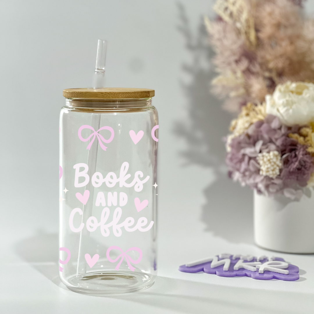 Books and Coffee Can Cup