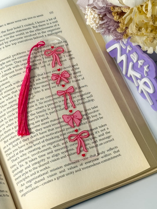 Bows and Hearts Bookmark Actual