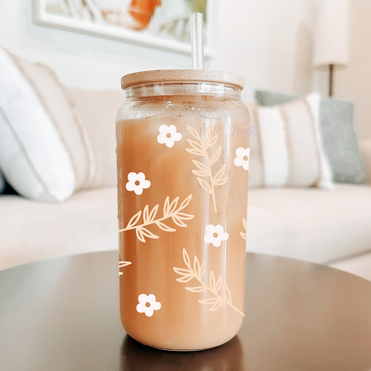 Beige Botanica Can Cup