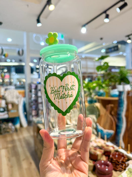 But First Matcha Glass Can Cup