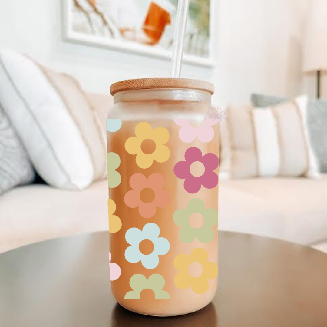 Colourful Flowers Can Cup