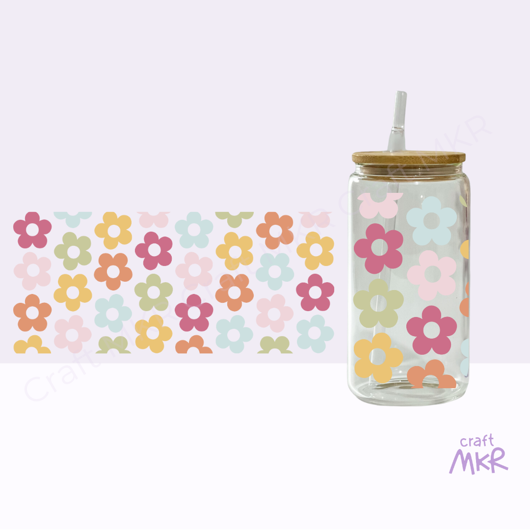 Colourful Flowers Can Cup