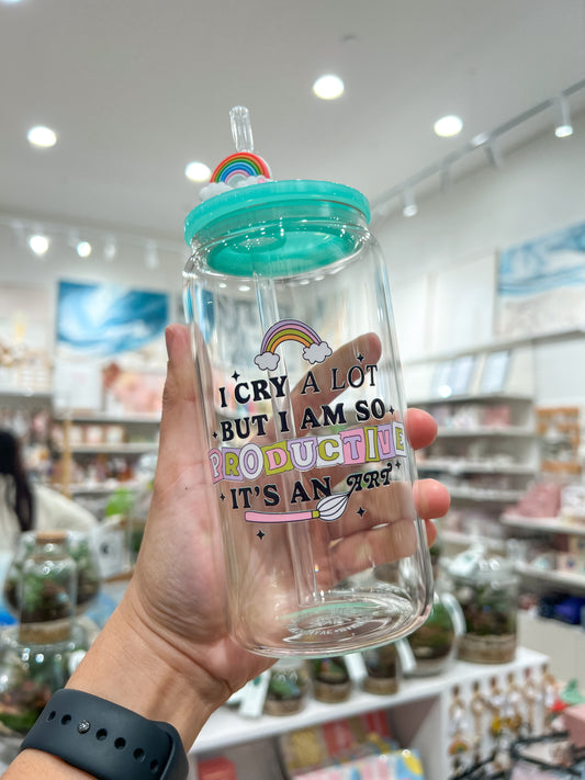 I Cry A Lot But I am So Productive Can Cup