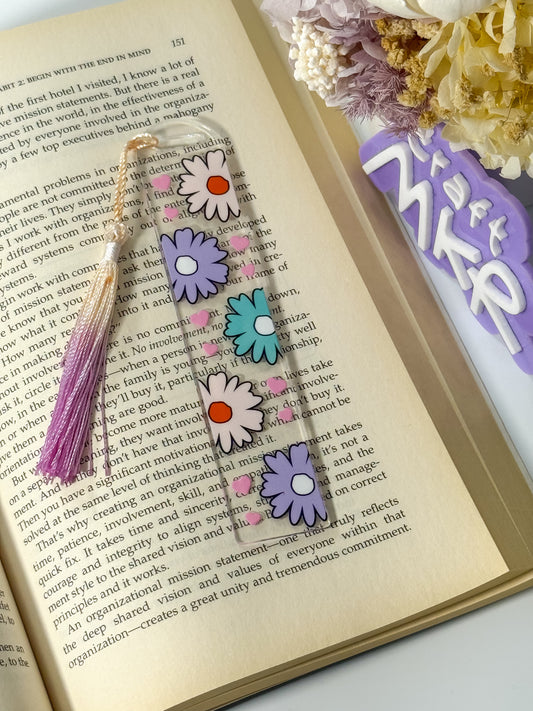 Daisies and Hearts Bookmark Actual