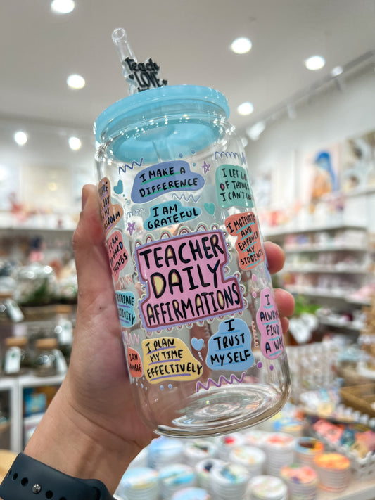 Teacher Daily Affirmations Can Cup