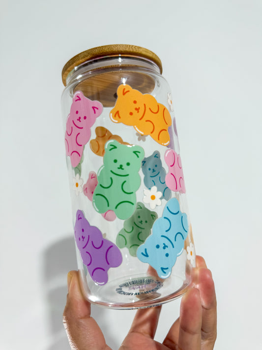 Colourful Teddies Can Cup