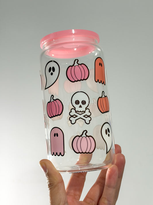 Ghosts, Skulls and Pumpkins Can Cup