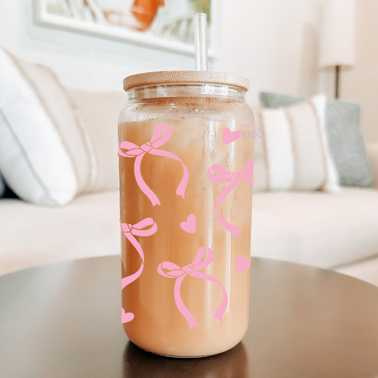 Pink Ribbons and Hearts Can Cup