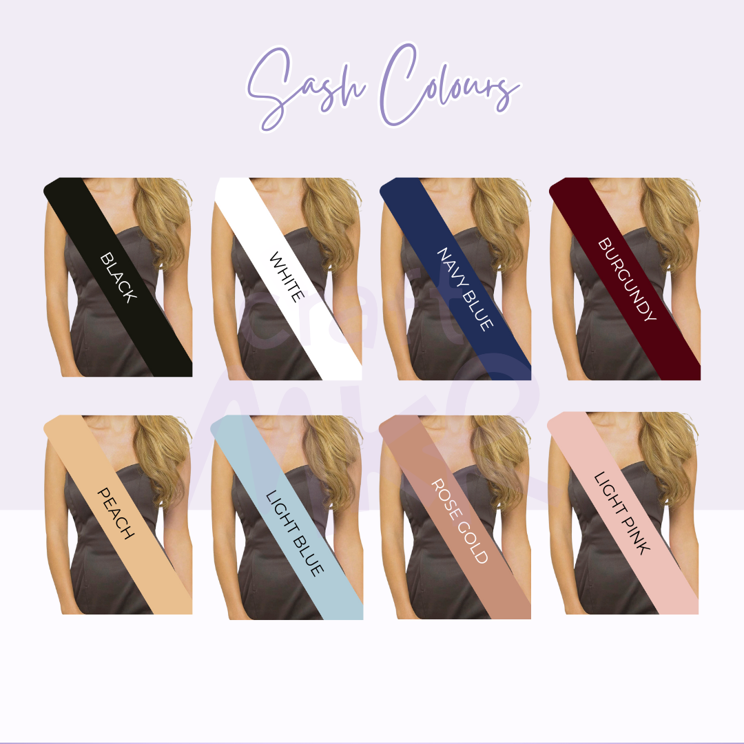 Personalised Sashes for All Occasions