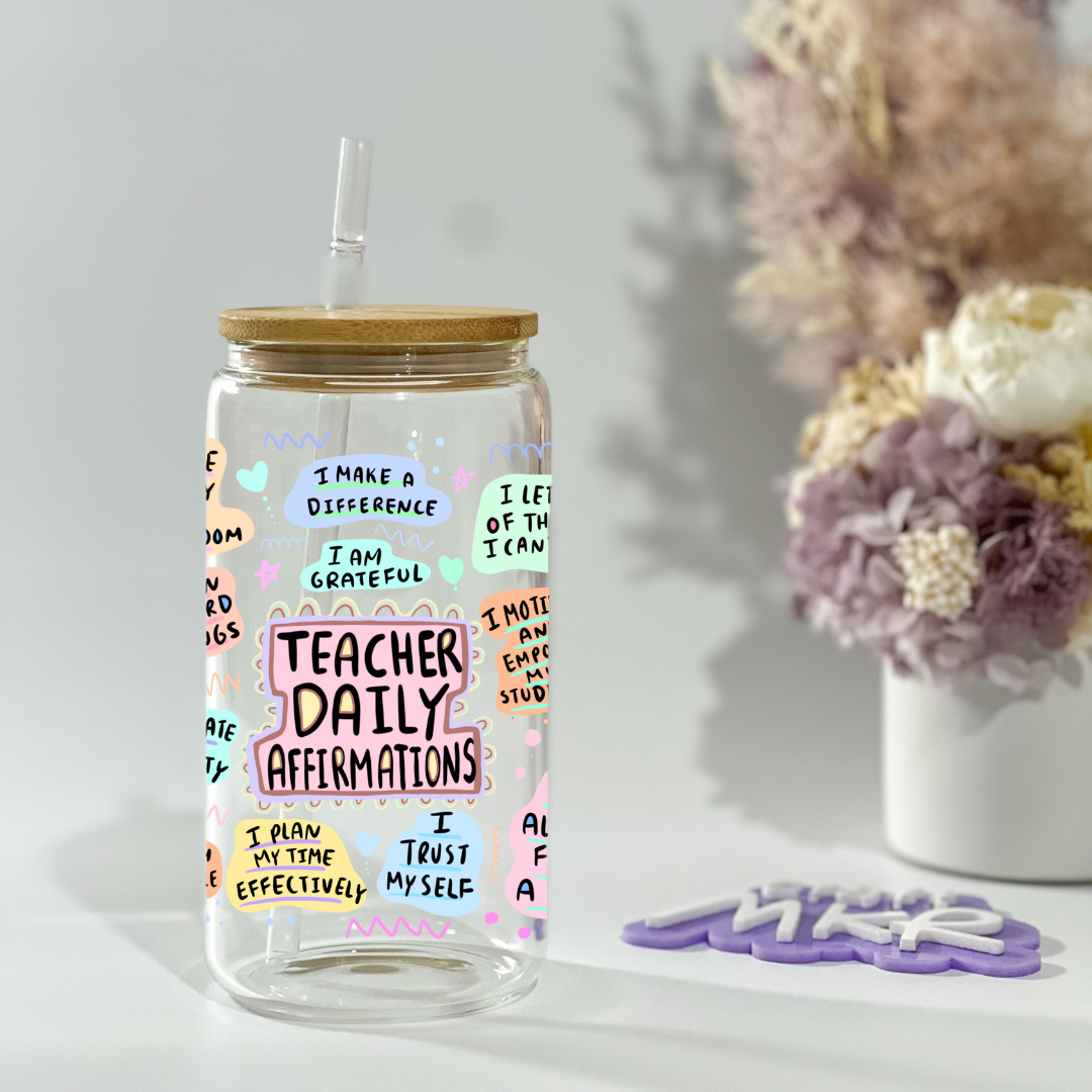 Teacher Daily Affirmations Can Cup