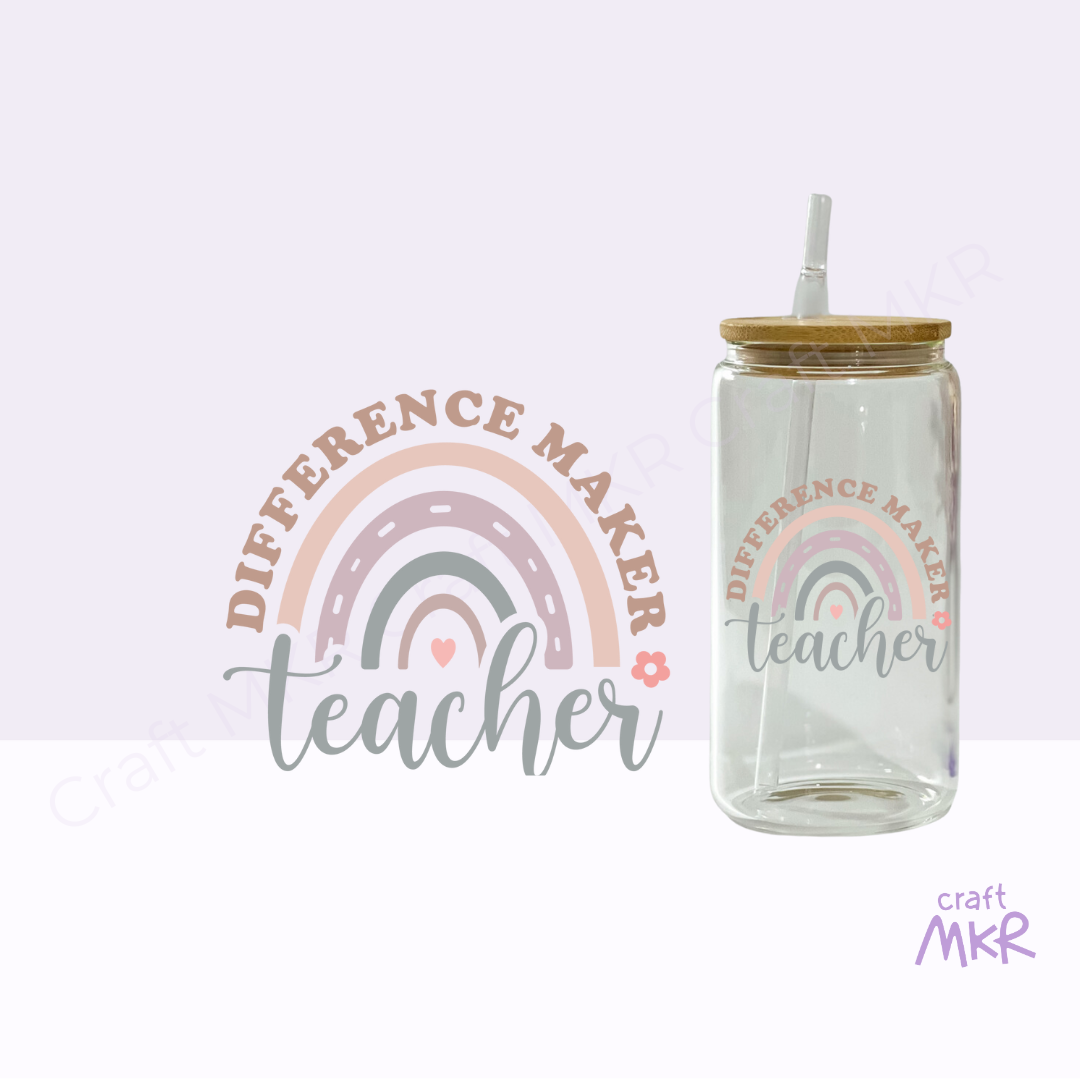 Teacher Difference Maker Can Cup