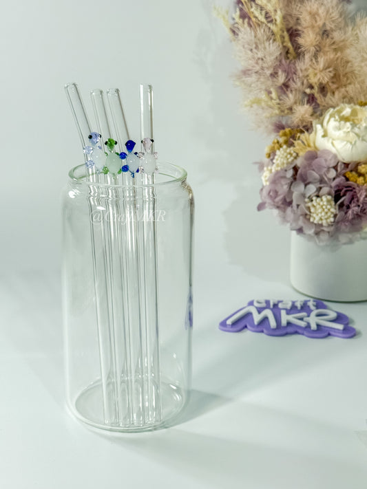 Turtle Glass Straws