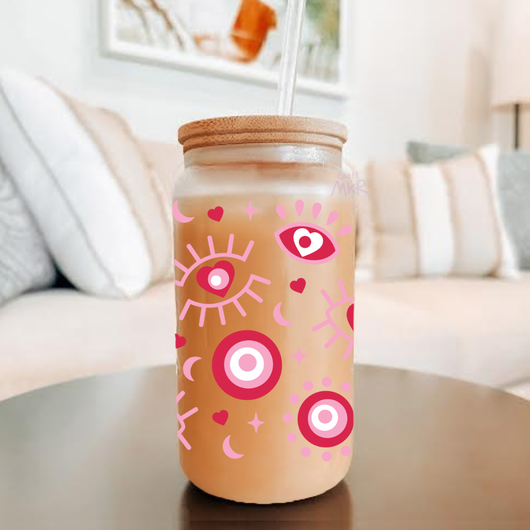 Valentine's Day Evil Eye Can Cup