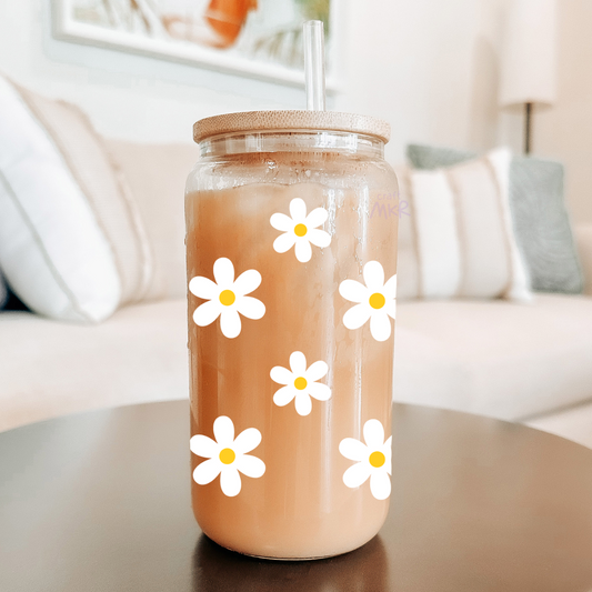 White Daisies Can Cup