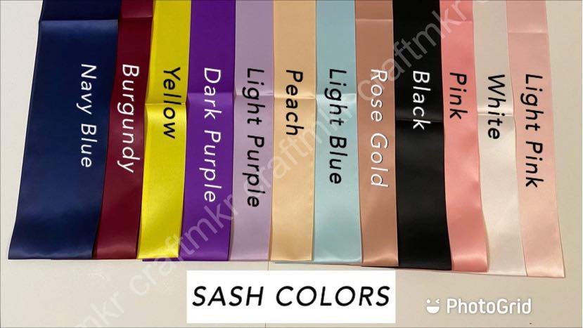 Personalised Sashes for All Occasions