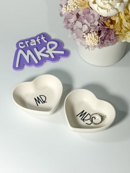 Personalised Mini Heart Ring Dish