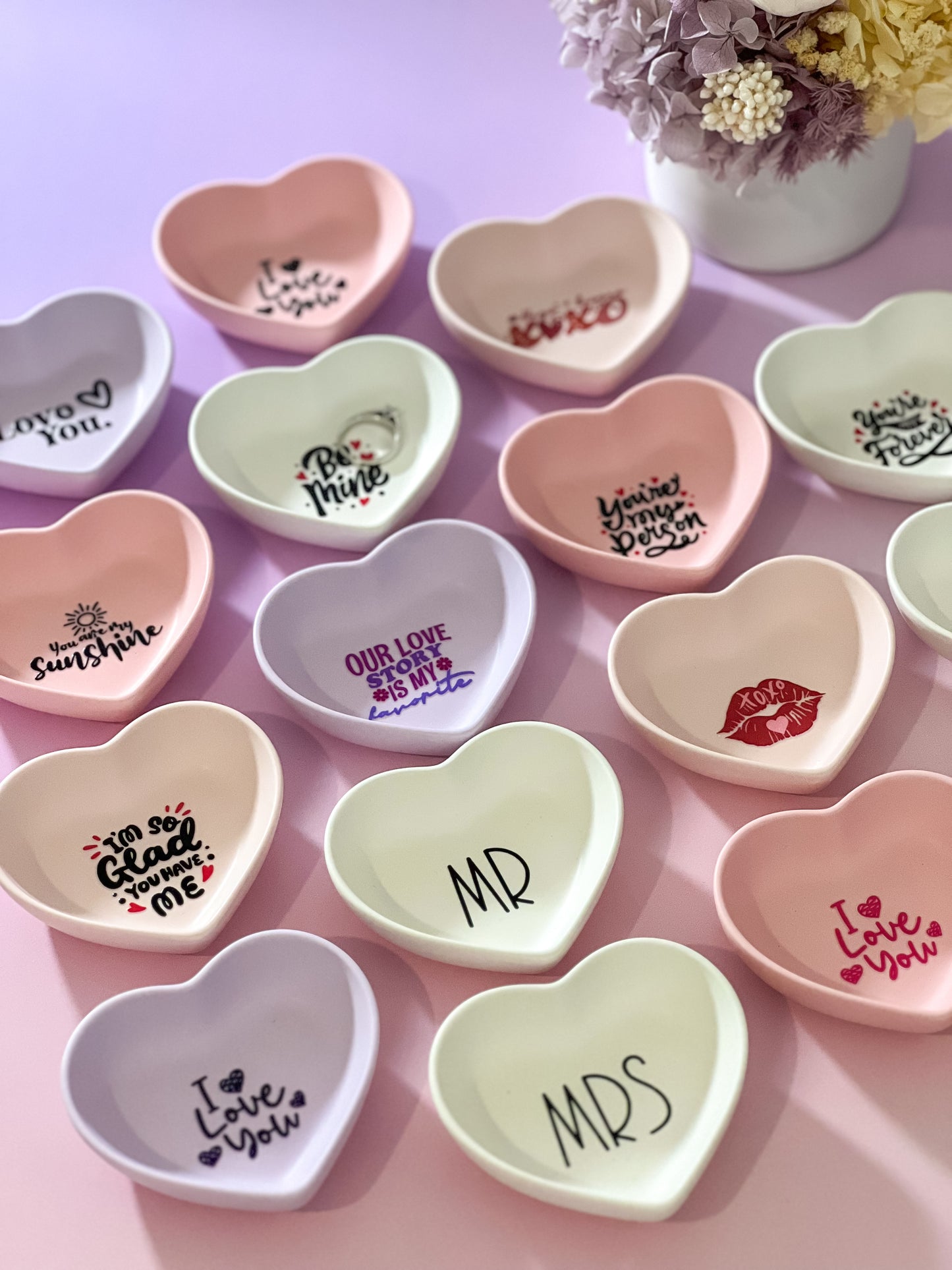 Personalised Mini Heart Ring Dish