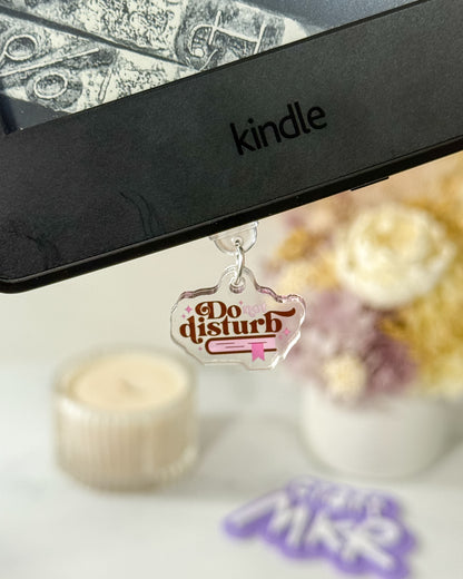Do Not Disturb Dust Plug Charm / Kindle Kobo Charm