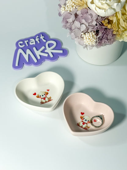 Personalised Mini Heart Ring Dish