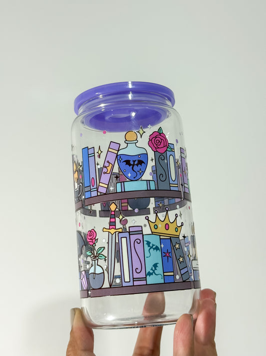 Fantasy Bookshelf Can Cup