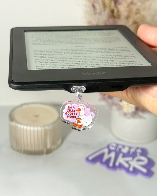 In a Silly Goosey Mood Dust Plug Charm / Kindle Charm