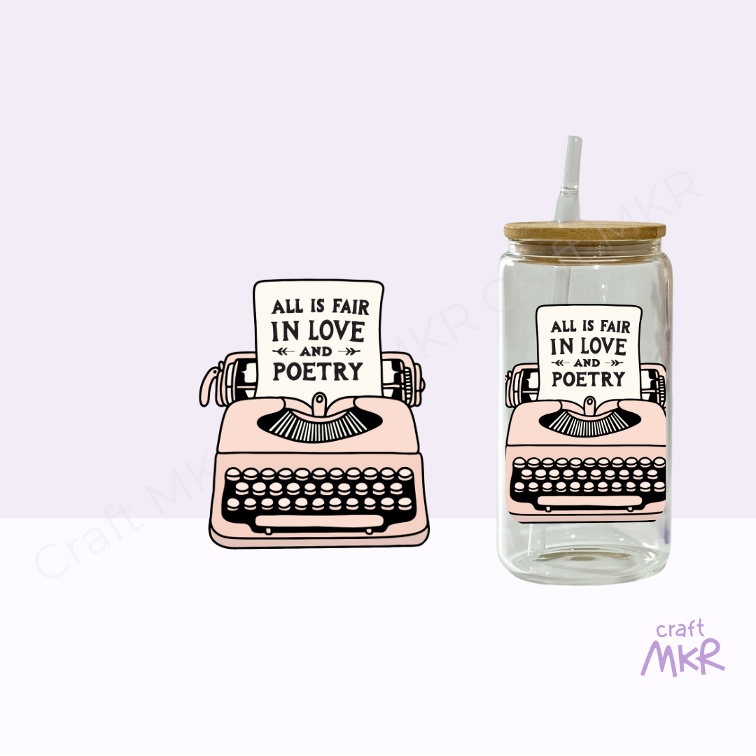 All is Fair in Love & Poetry Can Cup