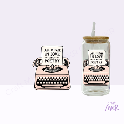 All is Fair in Love & Poetry Can Cup