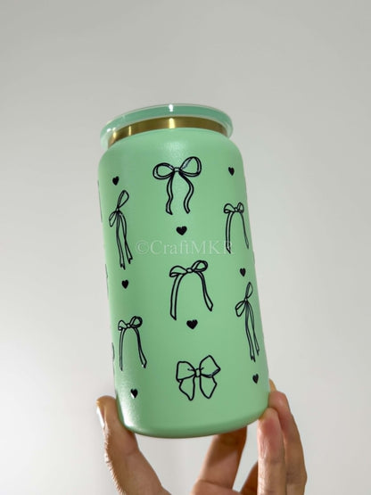Black Bows and Hearts Green Cup.jpg