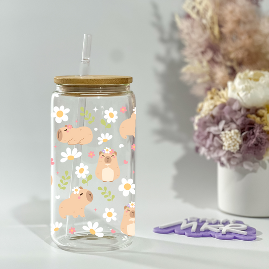 Blooming Capybaras Can Cup