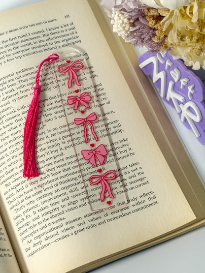 Bows and Hearts Bookmark Actual