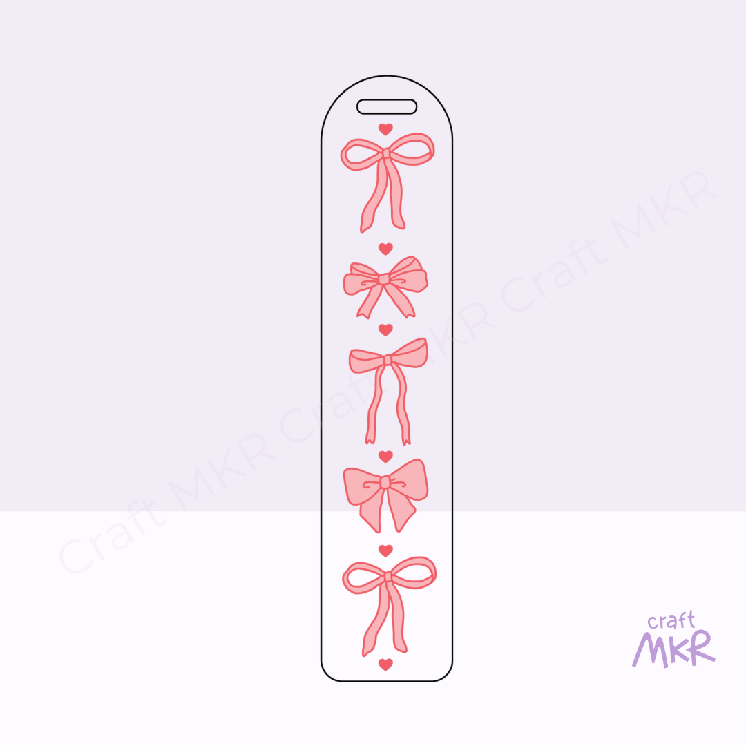 Bows_and_Hearts Bookmark Design
