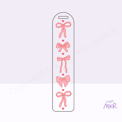 Bows_and_Hearts Bookmark Design