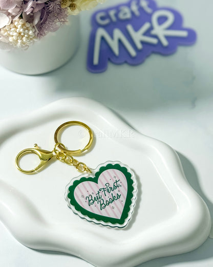 But First Books Acrylic Keyring