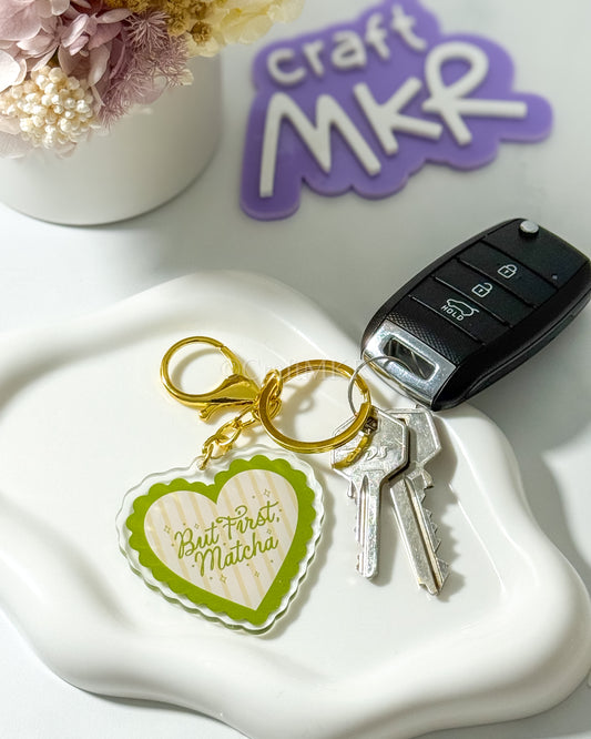 But First Matcha Keyring