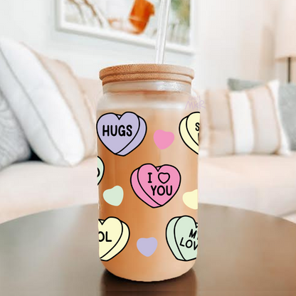 Candy Hearts Can Cup