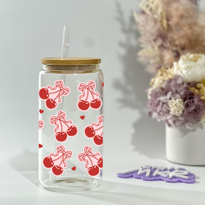 Cherry Bows Can Cup