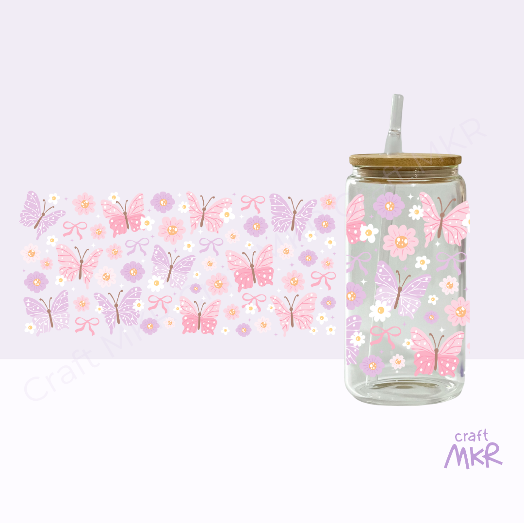 Coquette Butterfly Can Cup