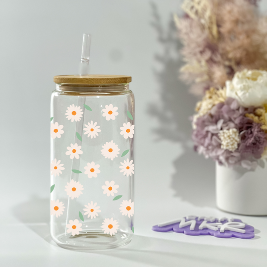 Daisies and Leaves Can Cup