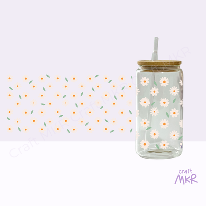 Daisies and Leaves Can Cup