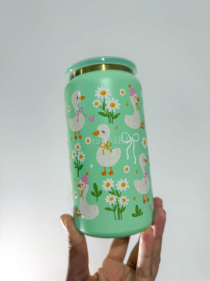 Ducks and Daisies Light Green.jpg